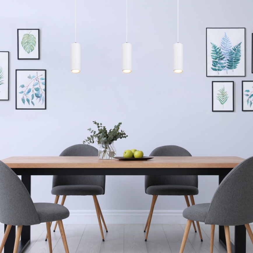 Globo - Chandelier on a string 1xGU10/35W/230V white