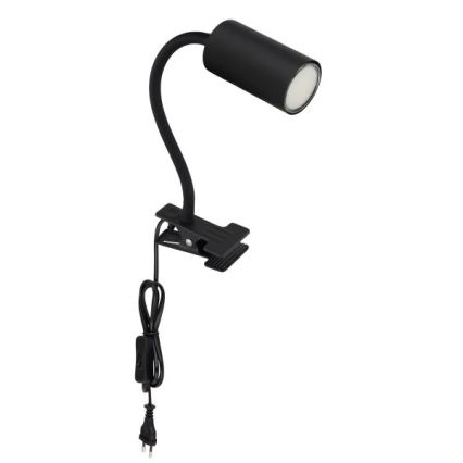 Globo - Flexible lamp with a clip 1xGU10/25W/230V black