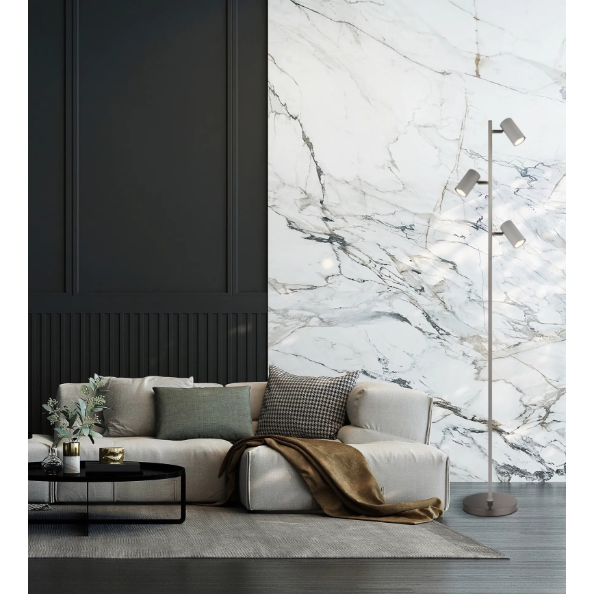 Globo - Floor lamp 3xGU10/5W/230V grey