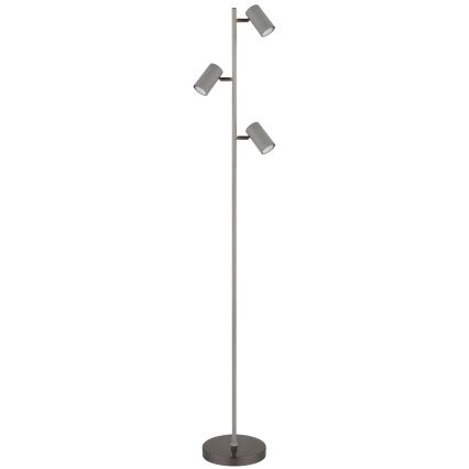Globo - Floor lamp 3xGU10/5W/230V grey
