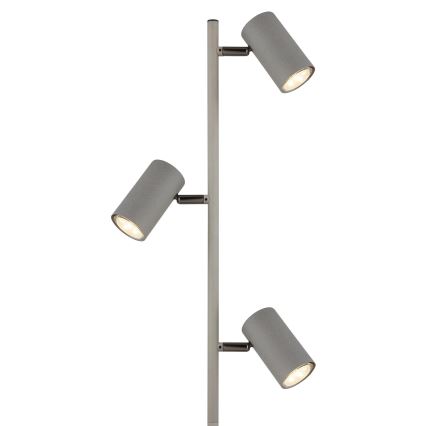 Globo - Floor lamp 3xGU10/5W/230V grey