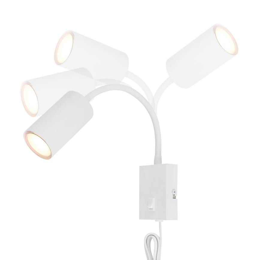 Globo - Flexible wall lamp 1xGU10/25W/230V white