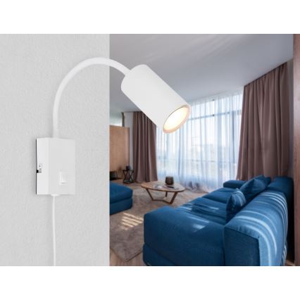 Globo - Flexible wall lamp 1xGU10/25W/230V white