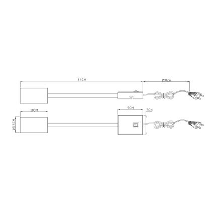 Globo - Flexible wall lamp 1xGU10/25W/230V white
