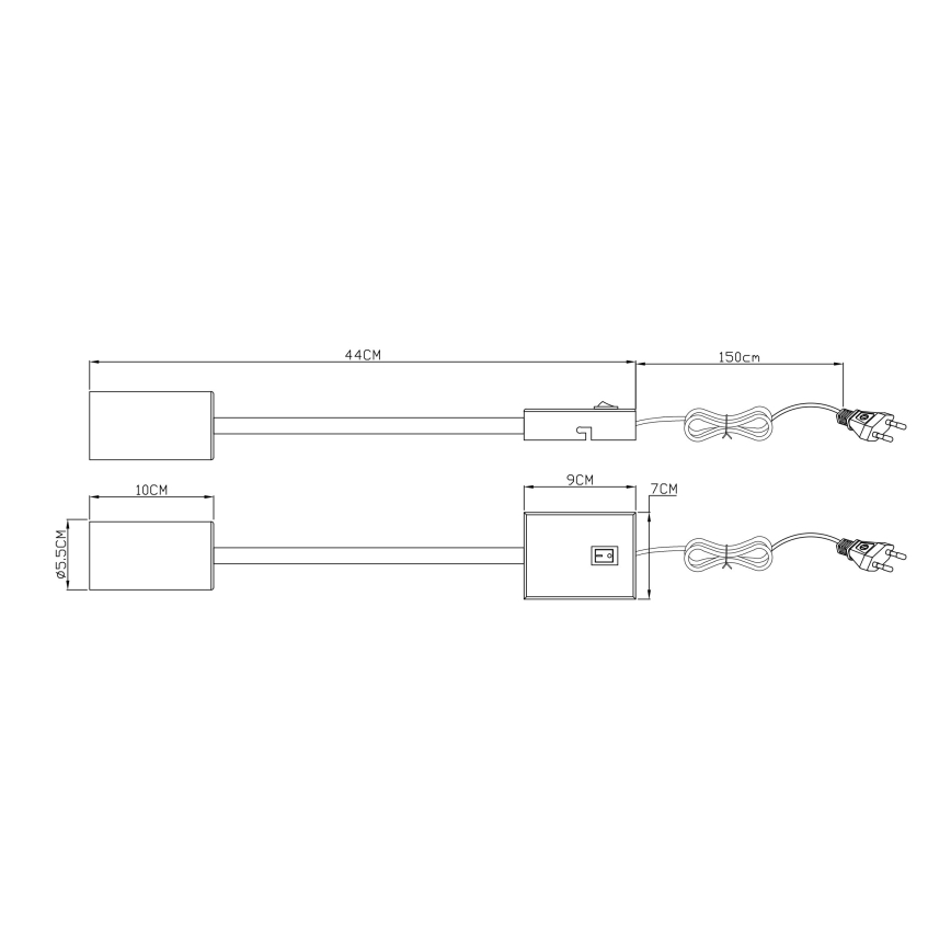 Globo - Flexible wall lamp 1xGU10/25W/230V white