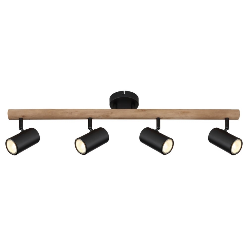 Globo - Spotlight 4xGU10/5W/230V wood/metal