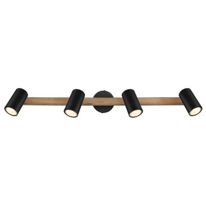 Globo - Spotlight 4xGU10/5W/230V wood/metal