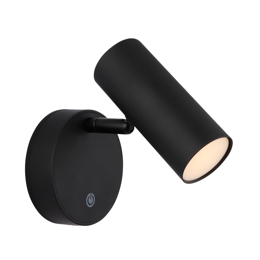 Globo - Dimmable Rechargeable LED Wall Spotlight LED/0.4W/3.7V 1800 mAh Black