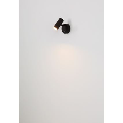 Globo - Dimmable Rechargeable LED Wall Spotlight LED/0.4W/3.7V 1800 mAh Black