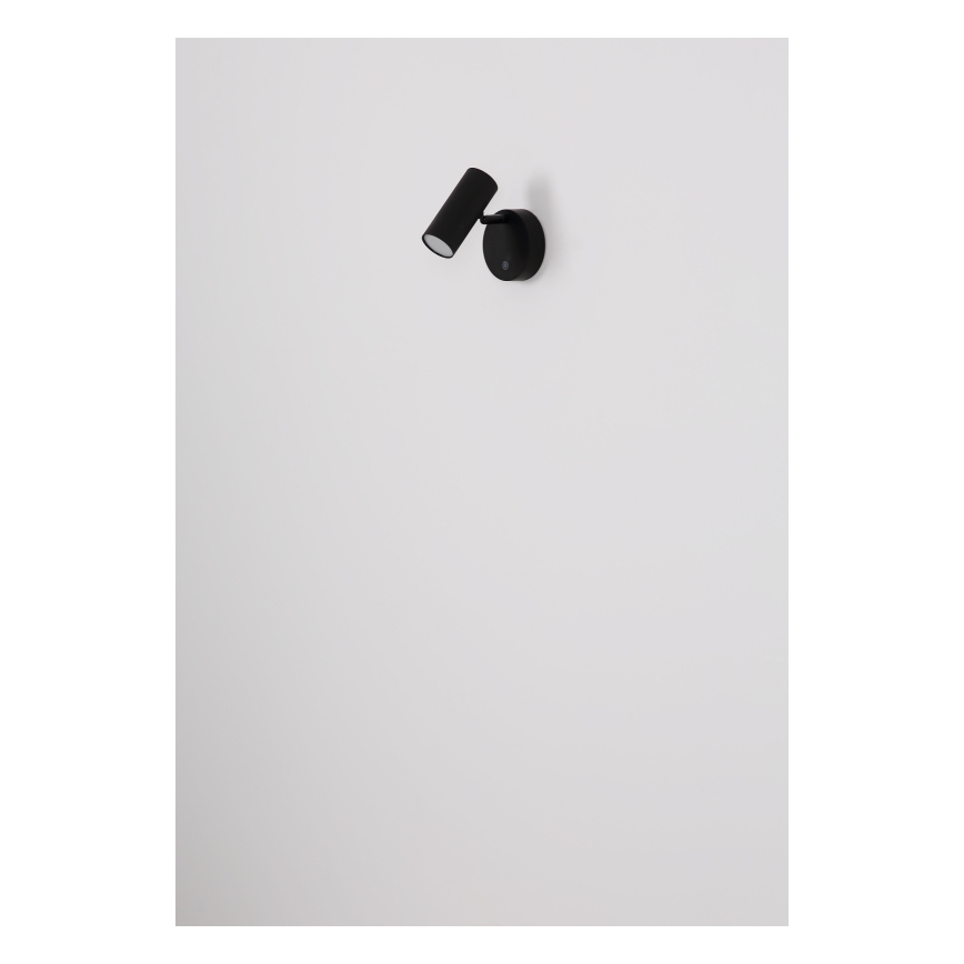 Globo - Dimmable Rechargeable LED Wall Spotlight LED/0.4W/3.7V 1800 mAh Black