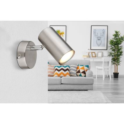 Globo - Wall spotlight 1xGU10/25W/230V matte chrome