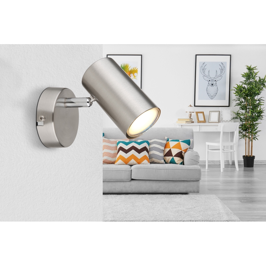 Globo - Wall spotlight 1xGU10/25W/230V matte chrome
