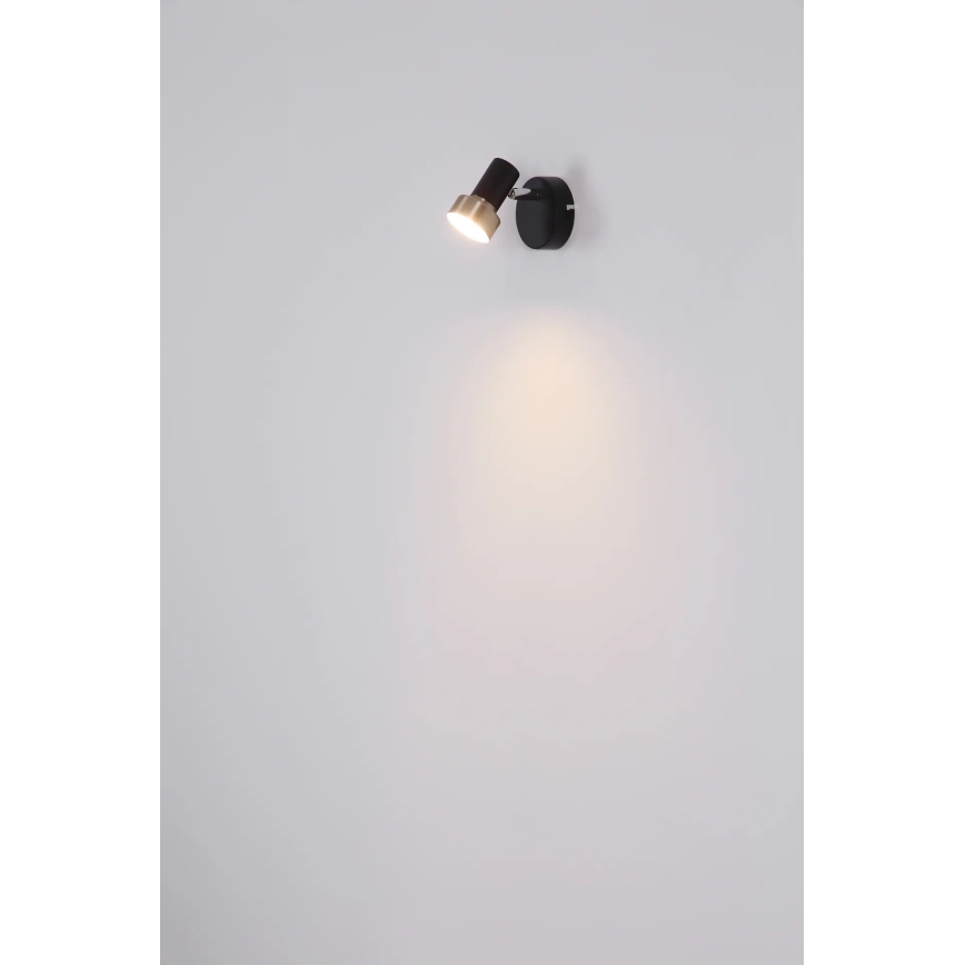 Globo - Wall spotlight 1xGU10/25W/230V black/gold
