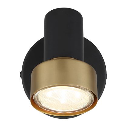 Globo - Wall spotlight 1xGU10/25W/230V black/gold