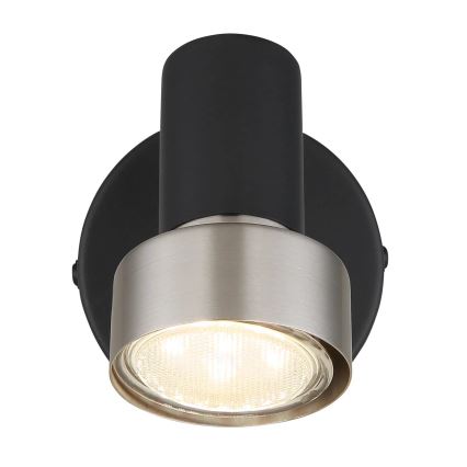Globo - Wall spotlight 1xGU10/25W/230V black/silver