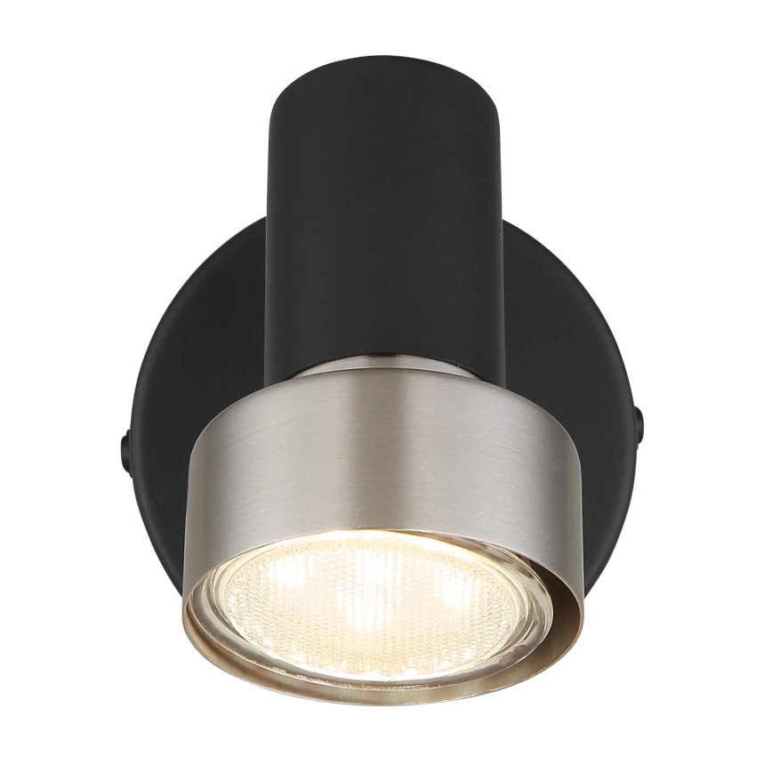Globo - Wall spotlight 1xGU10/25W/230V black/silver
