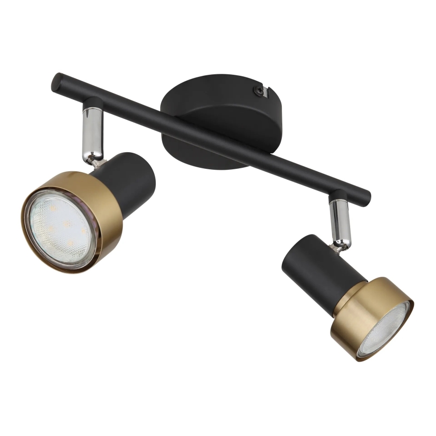 Globo - Spotlight  2xGU10/25W/230V black/gold
