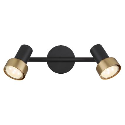Globo - Spotlight  2xGU10/25W/230V black/gold