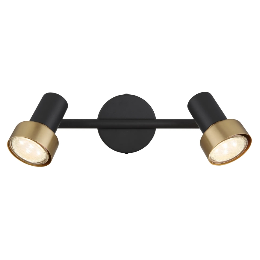 Globo - Spotlight  2xGU10/25W/230V black/gold
