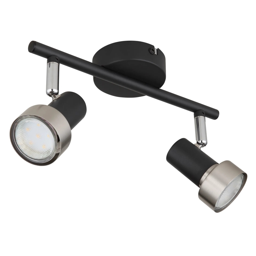 Globo - Spotlight  2xGU10/25W/230V black/silver