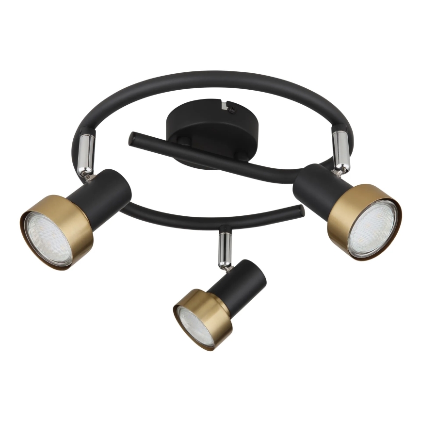 Globo - Spotlight  3xGU10/25W/230V black/gold