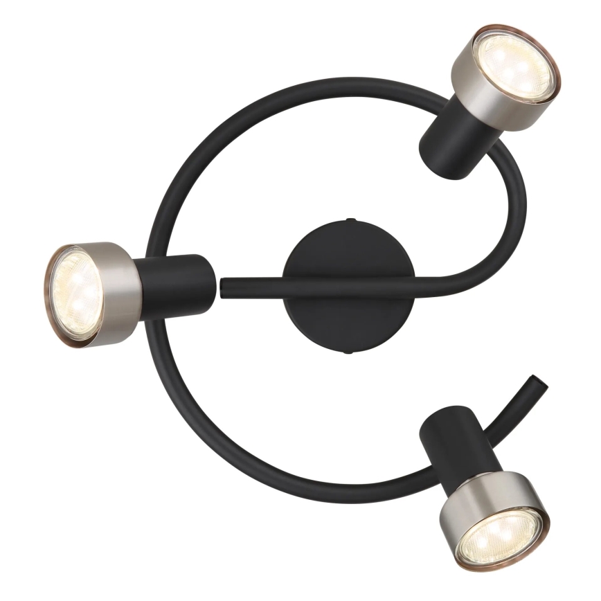 Globo - Spotlight  3xGU10/25W/230V black/silver
