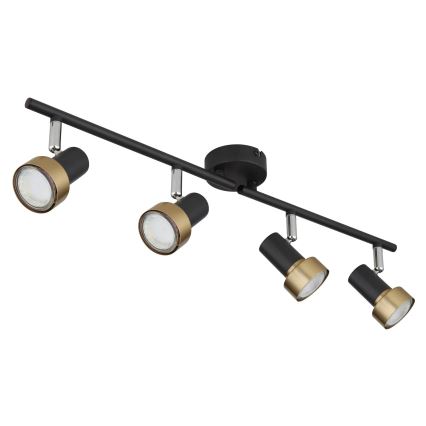 Globo - Spotlight  4xGU10/25W/230V black/gold