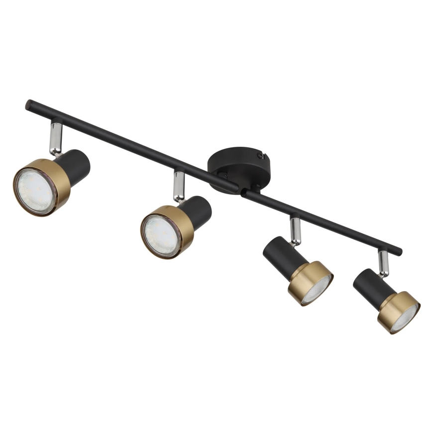 Globo - Spotlight  4xGU10/25W/230V black/gold