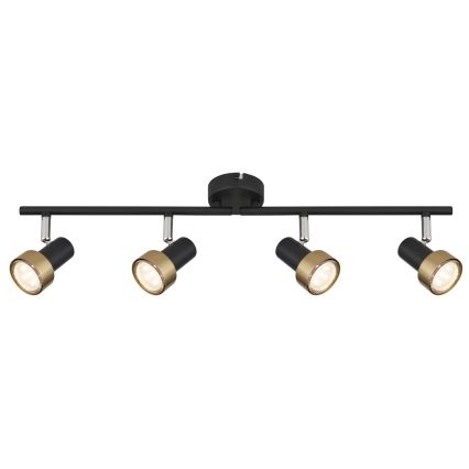 Globo - Spotlight  4xGU10/25W/230V black/gold