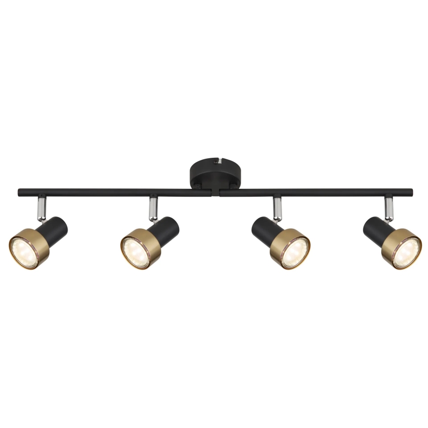 Globo - Spotlight  4xGU10/25W/230V black/gold