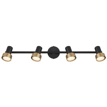 Globo - Spotlight  4xGU10/25W/230V black/gold