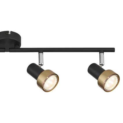 Globo - Spotlight  4xGU10/25W/230V black/gold