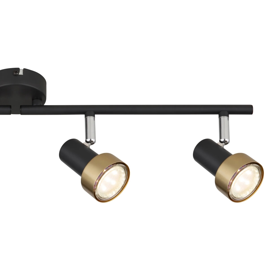 Globo - Spotlight  4xGU10/25W/230V black/gold