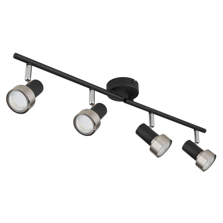 Globo - Spotlight  4xGU10/25W/230V black/silver