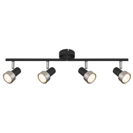 Globo - Spotlight  4xGU10/25W/230V black/silver