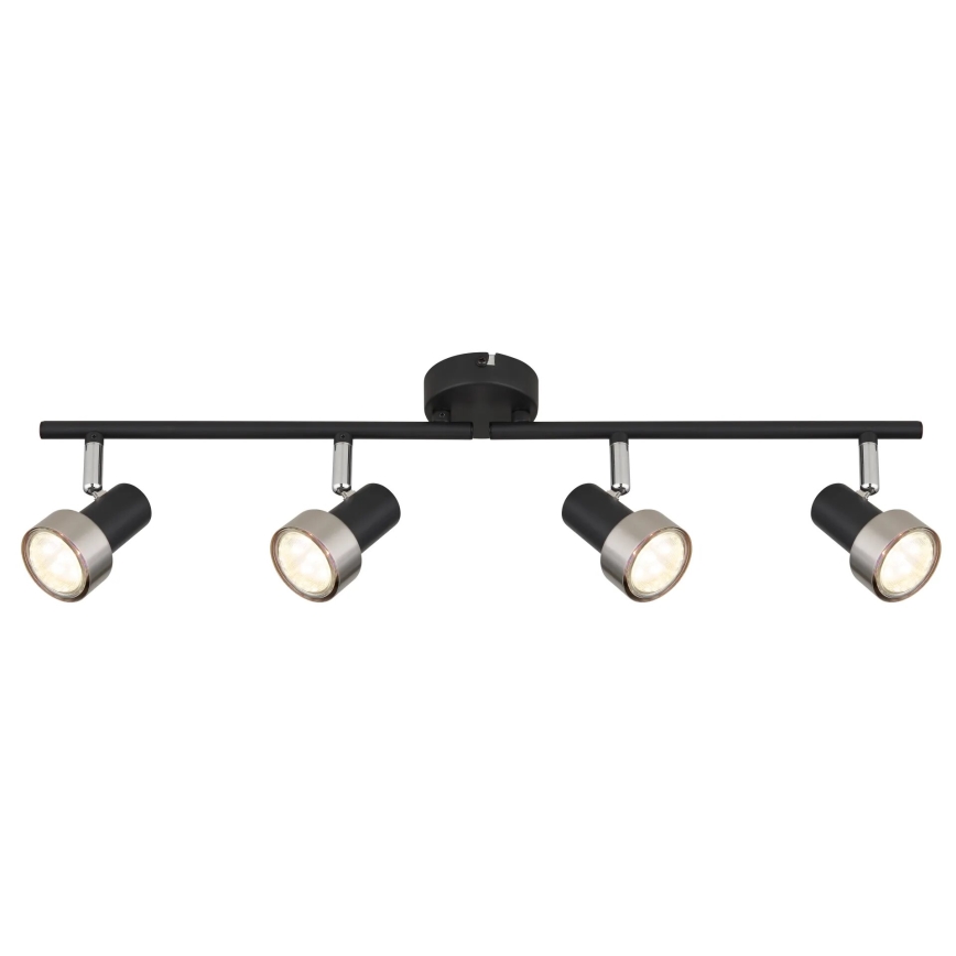 Globo - Spotlight  4xGU10/25W/230V black/silver