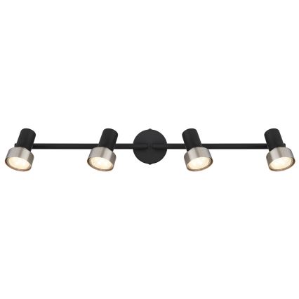 Globo - Spotlight  4xGU10/25W/230V black/silver