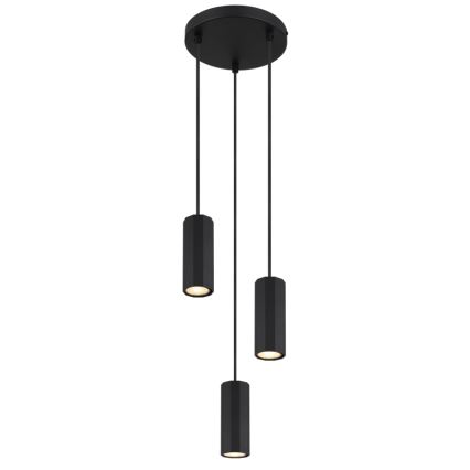 Globo - Chandelier on a string 3xGU10/25W/230V black
