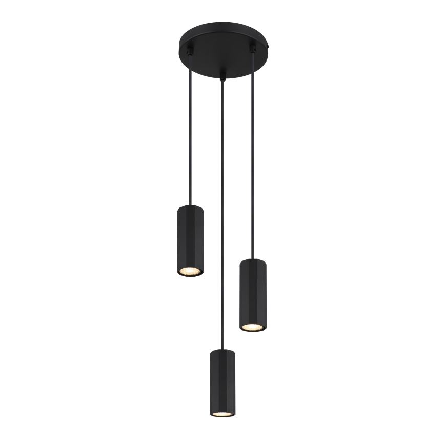 Globo - Chandelier on a string 3xGU10/25W/230V black