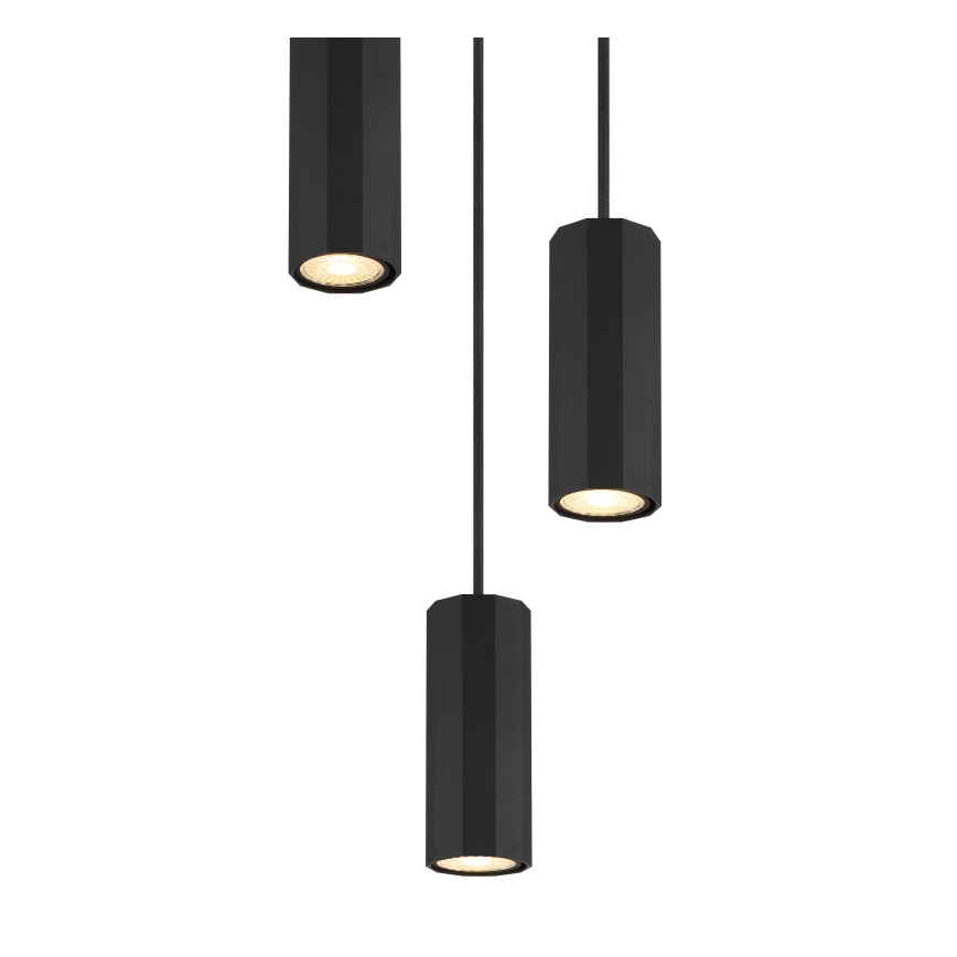 Globo - Chandelier on a string 3xGU10/25W/230V black