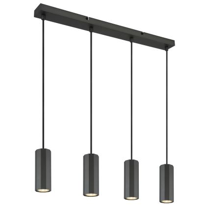 Globo - Chandelier on a string 4xGU10/25W/230V black