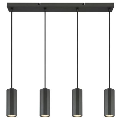 Globo - Chandelier on a string 4xGU10/25W/230V black