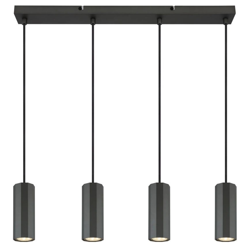 Globo - Chandelier on a string 4xGU10/25W/230V black