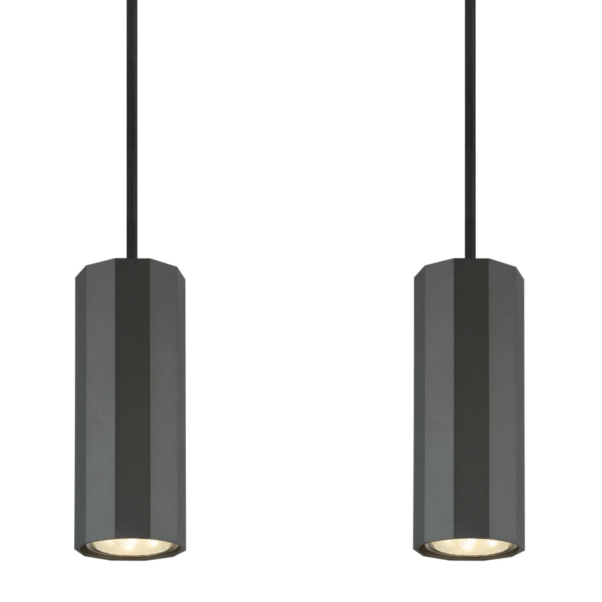 Globo - Chandelier on a string 4xGU10/25W/230V black