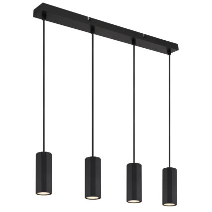 Globo - Chandelier on a string 4xGU10/25W/230V black