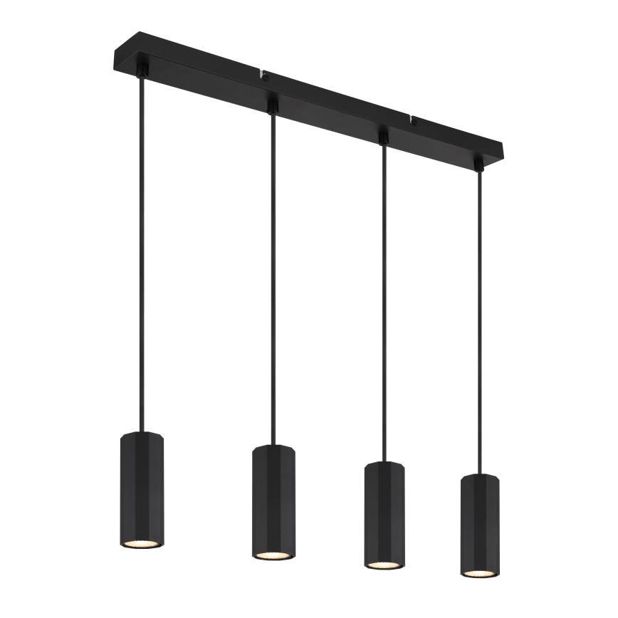 Globo - Chandelier on a string 4xGU10/25W/230V black