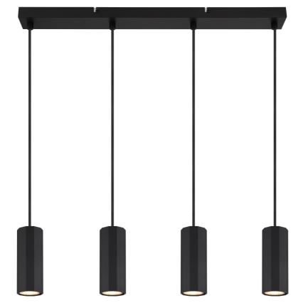 Globo - Chandelier on a string 4xGU10/25W/230V black