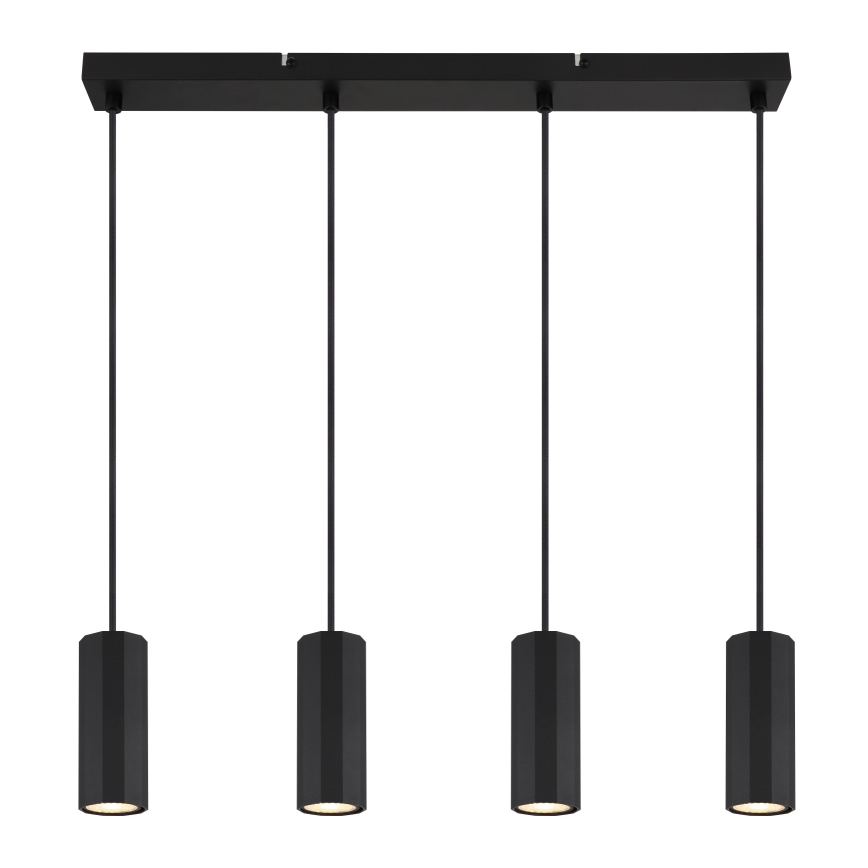Globo - Chandelier on a string 4xGU10/25W/230V black