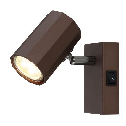 Globo - Wall spotlight 1xGU10/25W/230V brown