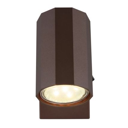 Globo - Wall spotlight 1xGU10/25W/230V brown